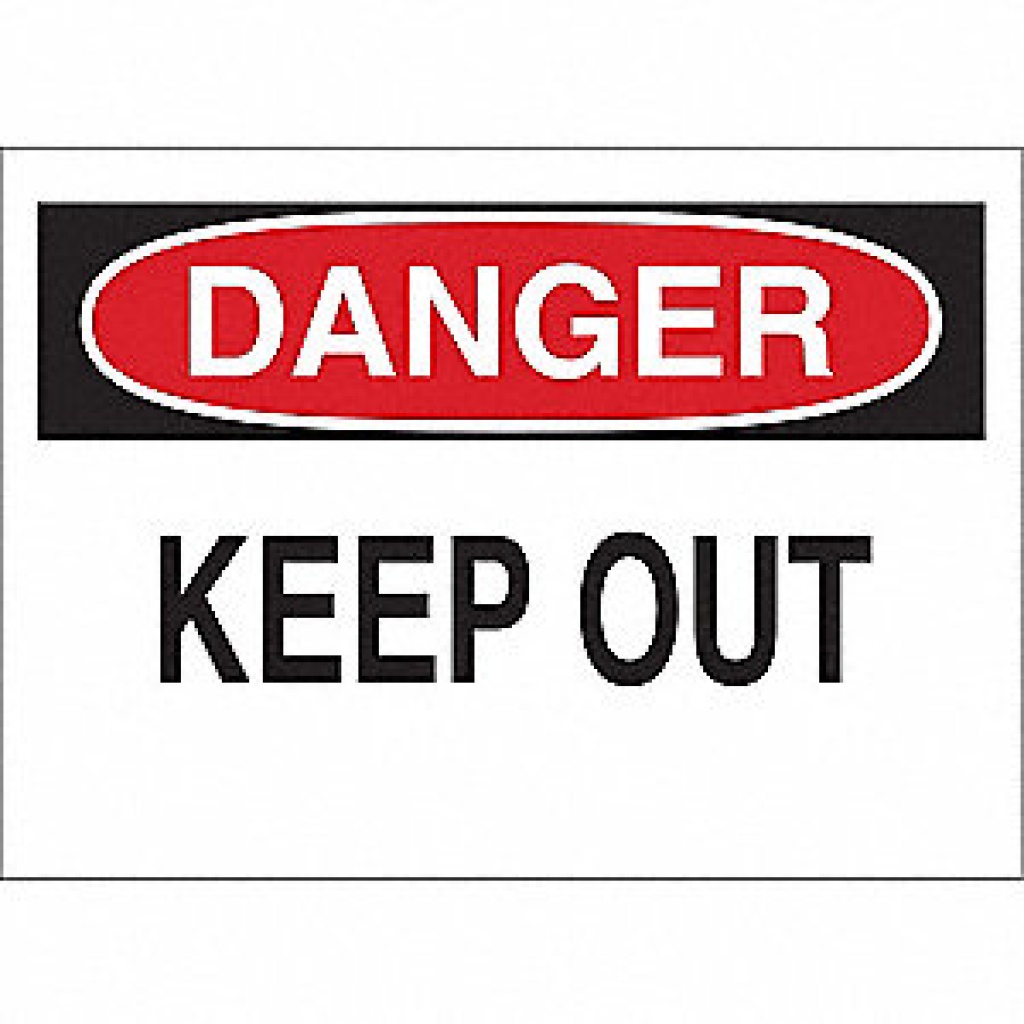 David Keep Out Sign DANGER KEEP OUT SIGN 10X14 ALUMINUM | 365 Equipment & Supply