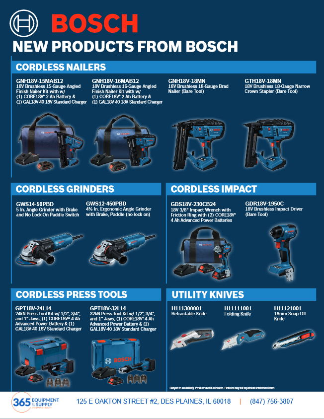 Bosch New Products