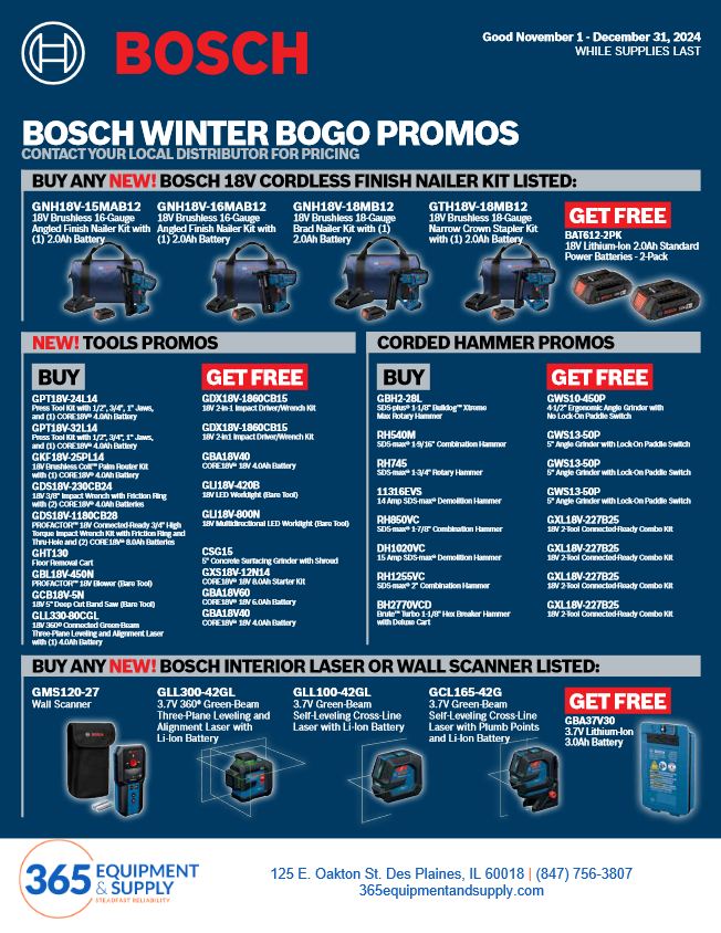 Bosch Winter Bogo Promos