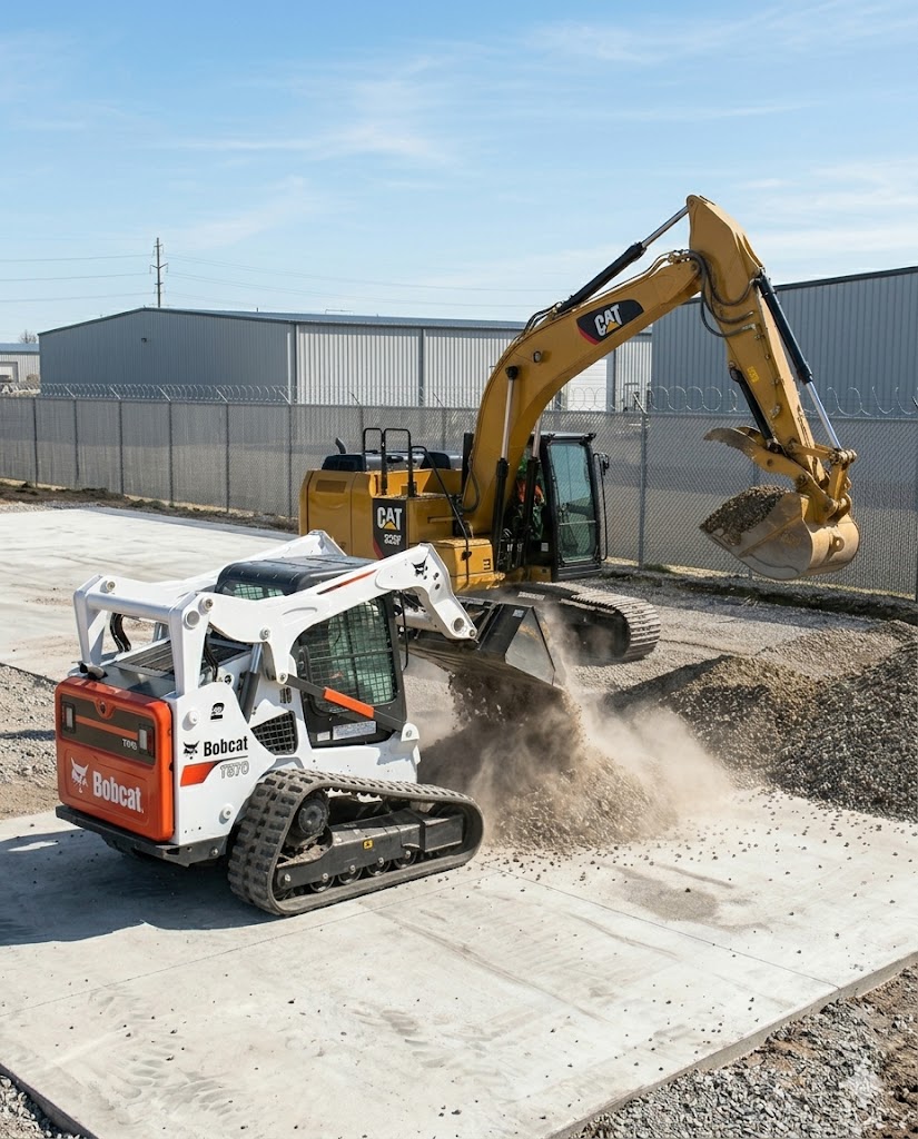 Cat 323F Excavator - T870 skid steer